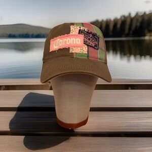 Corona Beer Womens Patchwork Distressed Anoma Adjustable Baseball Cap Hat
